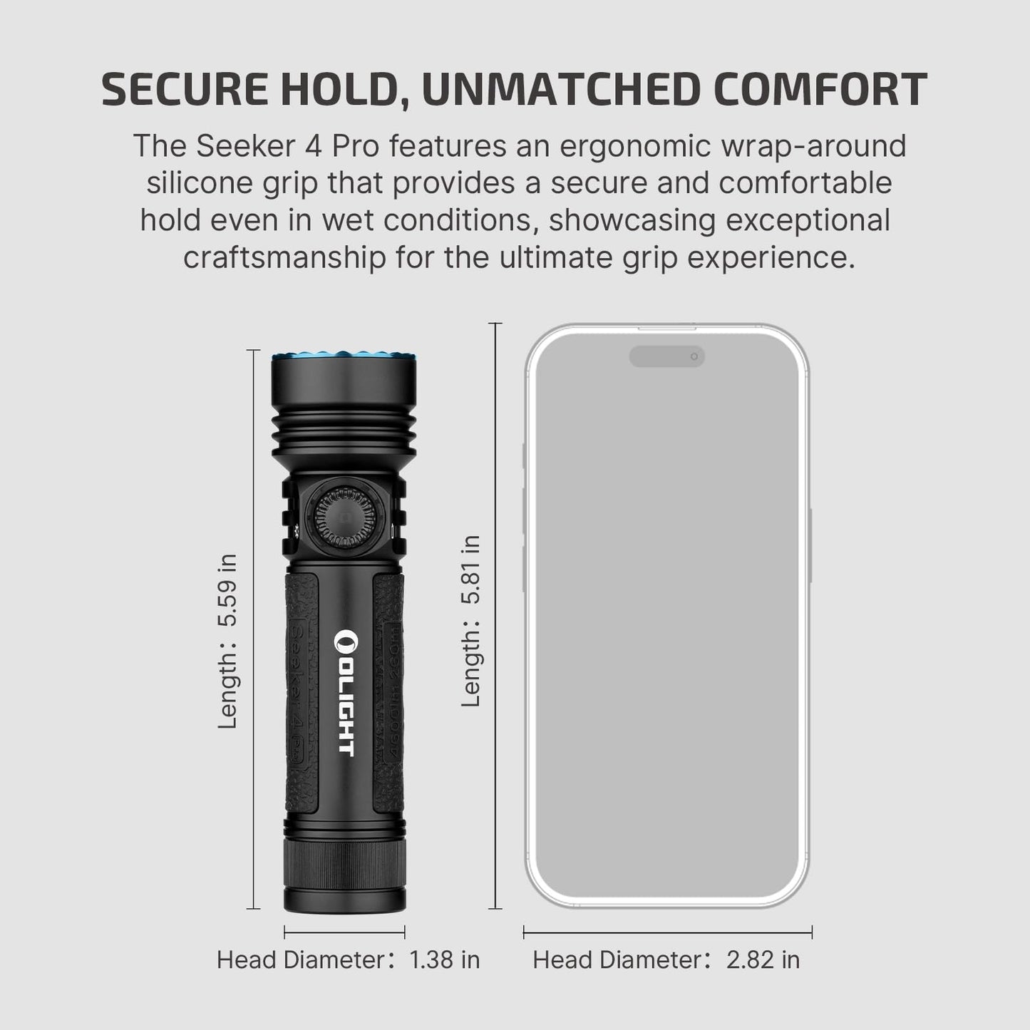 OLIGHT Seeker 4 Pro Rechargeable Flashlights Bundles Baton4 Pro EDC Flashlight