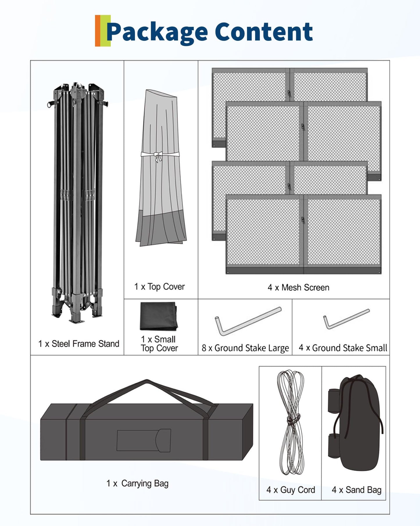Garvee 12x12FT Pop Up Gazebo with Mosquito Netting, Outdoor Canopy Tent Easy Setup for Backyard Patio Garden Deck, Khaki & Coffee