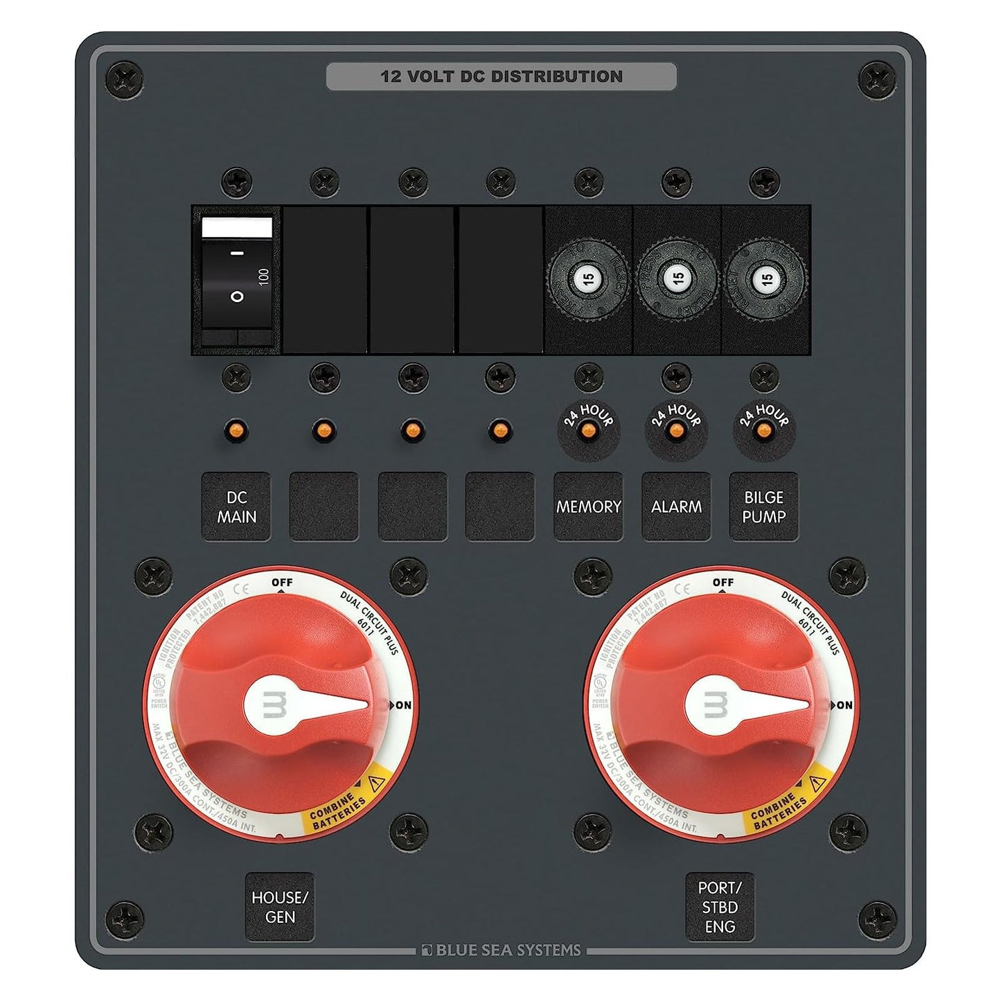 Blue Sea Systems 8689 Panel 24VDC Battery MGMT