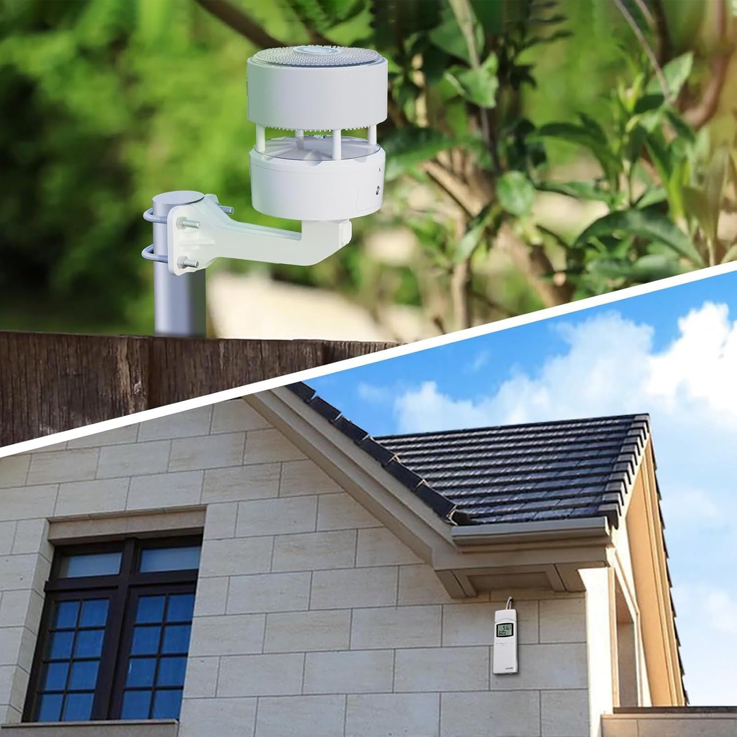 ECOWITT Weather Station Kit, Includes WS3900 Indoor Display Console, WS85 Outdoor Sensor Array and WN32 Outdoor Thermometer&Hygrometer Sensor, IOT Function, 915 MHz