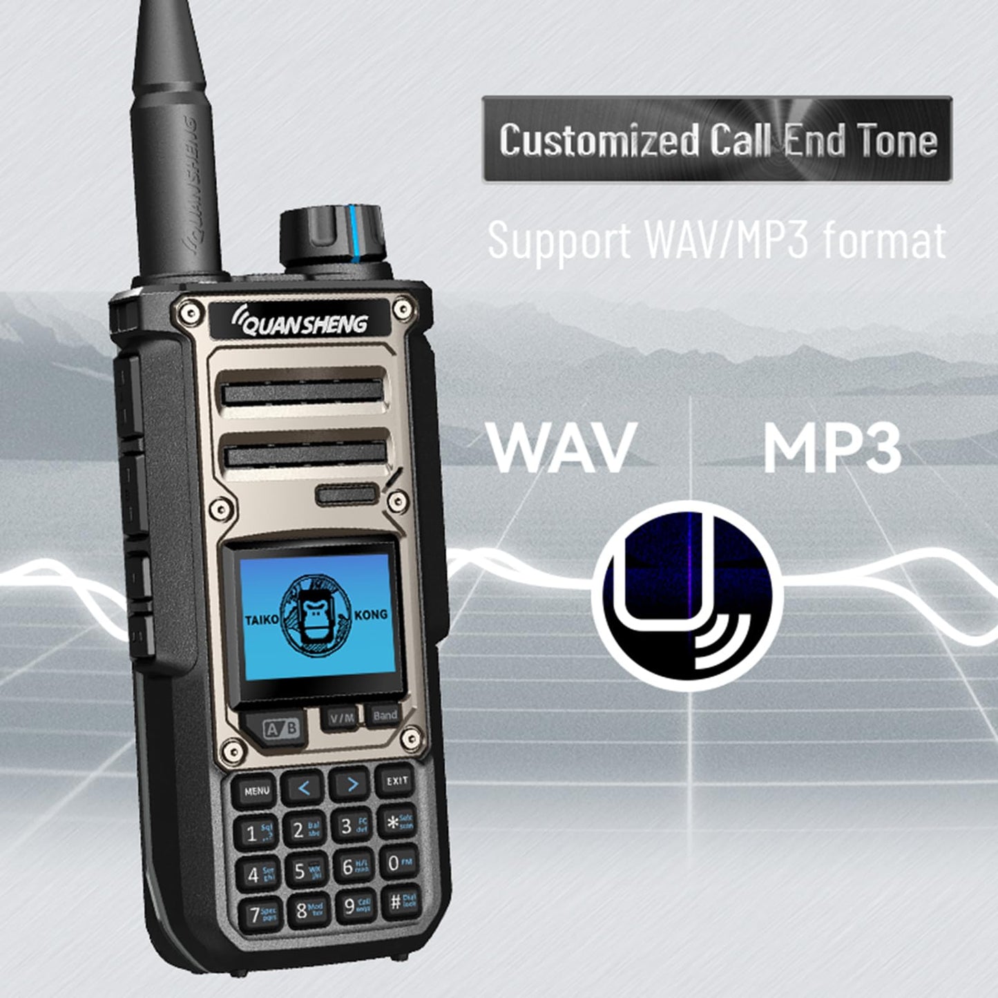 Quansheng TK11(8) Dual Band Ham Radio - High Power Walkie Talkie with NOAA Weather Alert, Air Band, Dual PTT, Type-C Charging & 999 Channels for Outdoor, Emergency, AM FM CW SSB