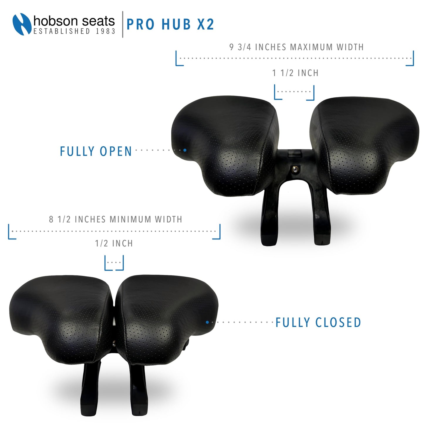 Hobson Pro Hub X2 Saddle – Ultimate Long-Distance Comfort with Magnesium Alloy, Gel Foam Padding, and Water-Resistant Cover for On & Off-Road Cycling