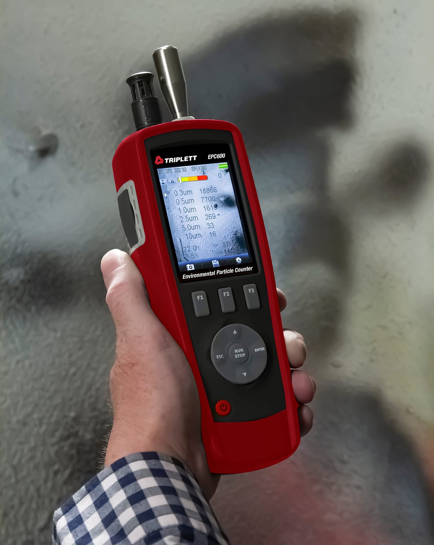 Triplett EPC600 Handheld Environmental Particle Counter and Air Quality Monitor