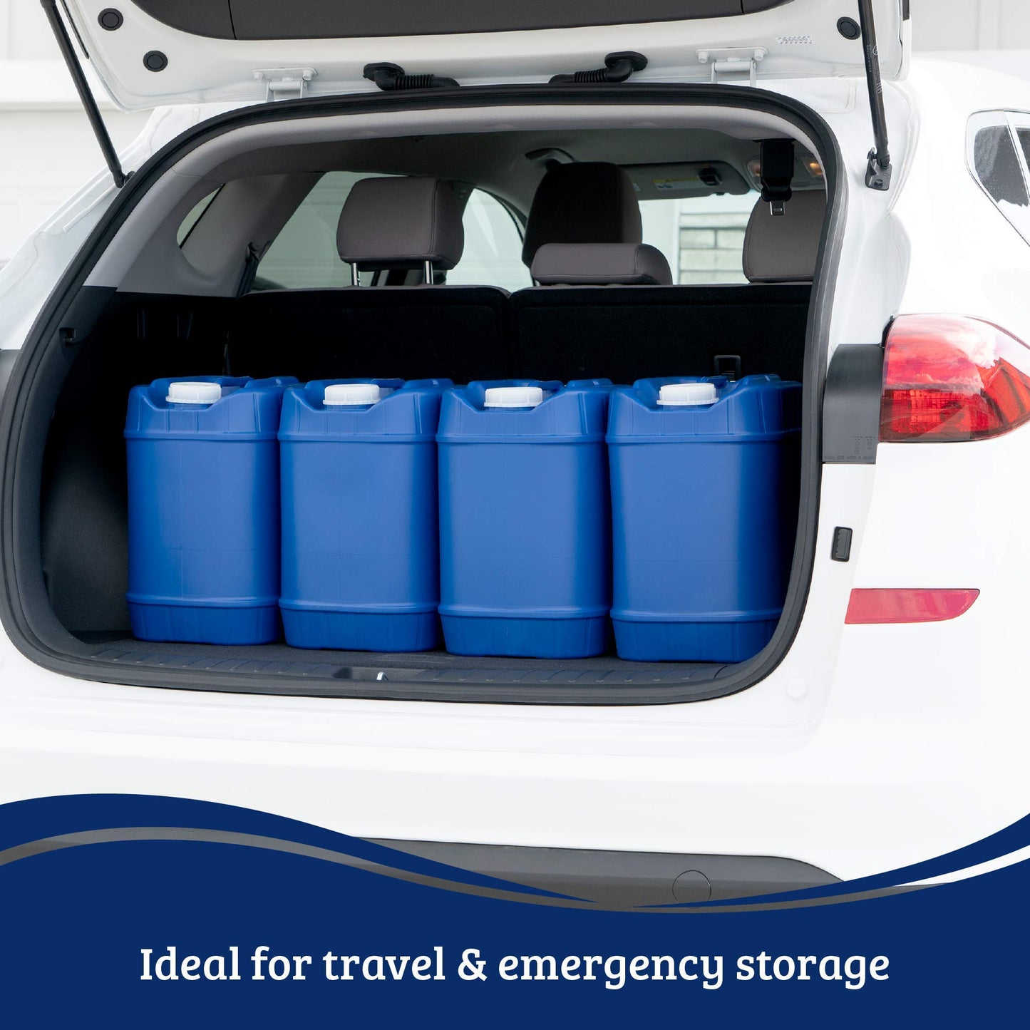 Saratoga Farms 5-Gallon Stackable Water Storage Containers, Emergency Water Storage for Camping and Disaster Preparedness, 100 Gallons