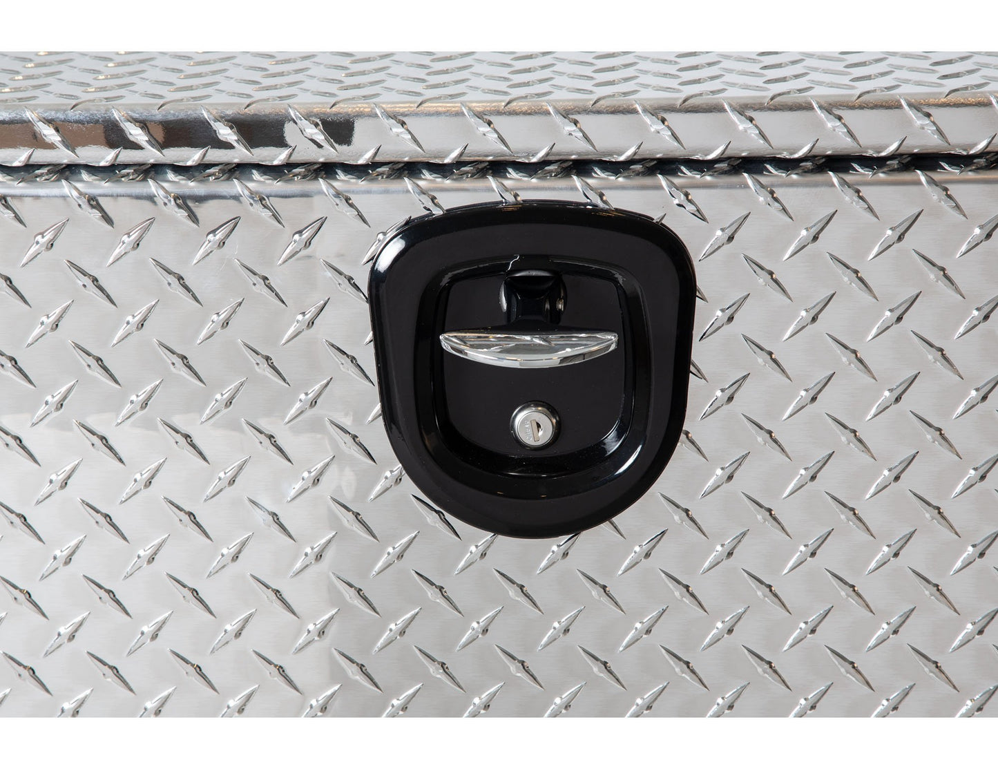 Buyers Products 1705160 Diamond Tread Aluminum Underbody Truck Tool Box, 14 x 16 x 24, Made in USA, .100 in. Thick, Corrosion Resistant, Locking Compression Latch, Secure Storage for Work Trucks