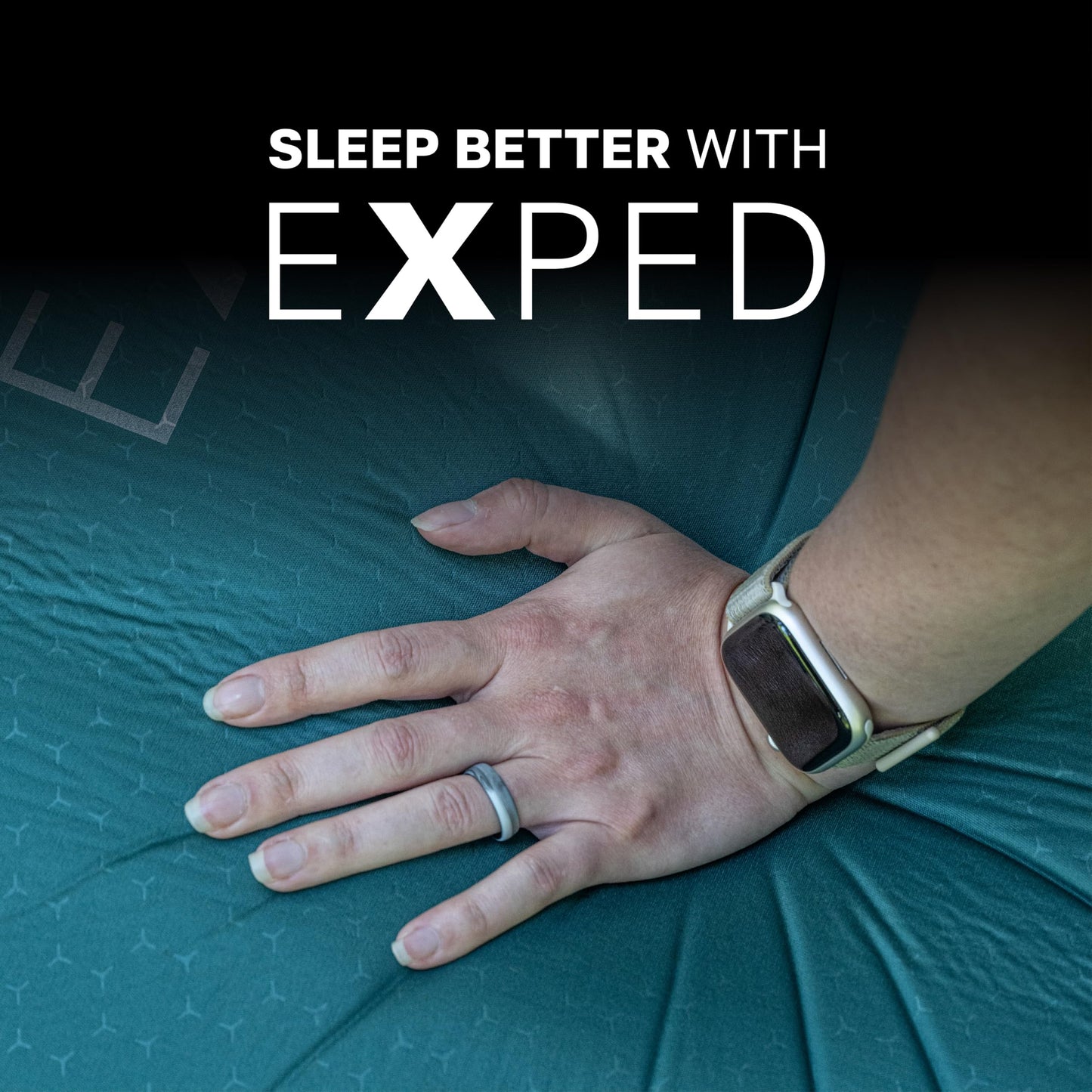 Exped MegaMat Long X-Wide - Self Inflating Soft Car Sleeping Mat, 4” Foam Pad, Pump Included