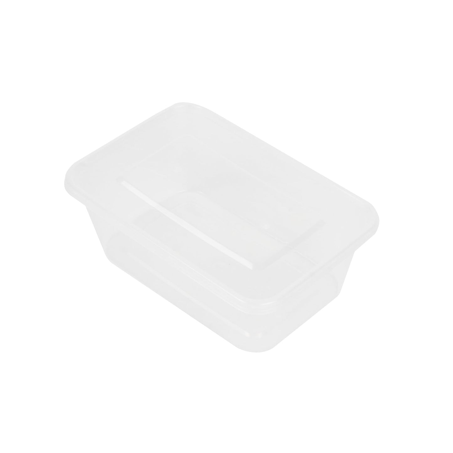 Restaurantware Plastic Containers 300 Pack of 34 oz with Lid Rectangular Clear Food Storage Containers Microwavable Stackable Lightweight Meal Prep Boxes for Take Out