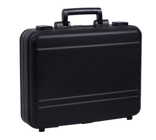 Urecimy Aluminum Briefcase 18.1X13.8X4.5 Inch Metal Toolkit Box Family Medical Case Cash Suitcase Equipment Electronic Instruments Case with Foam