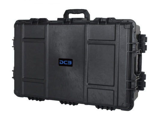 DCB Cases - Element 7975F | 32 x 21 x 12 Ext Dim | IP67 Waterproof | Pluck Foam Insert | Telescoping Handle | Rubberized Grips | Resin-Reinforced Injection Molded Plastic | 7 Latch Lid Close | Wheels