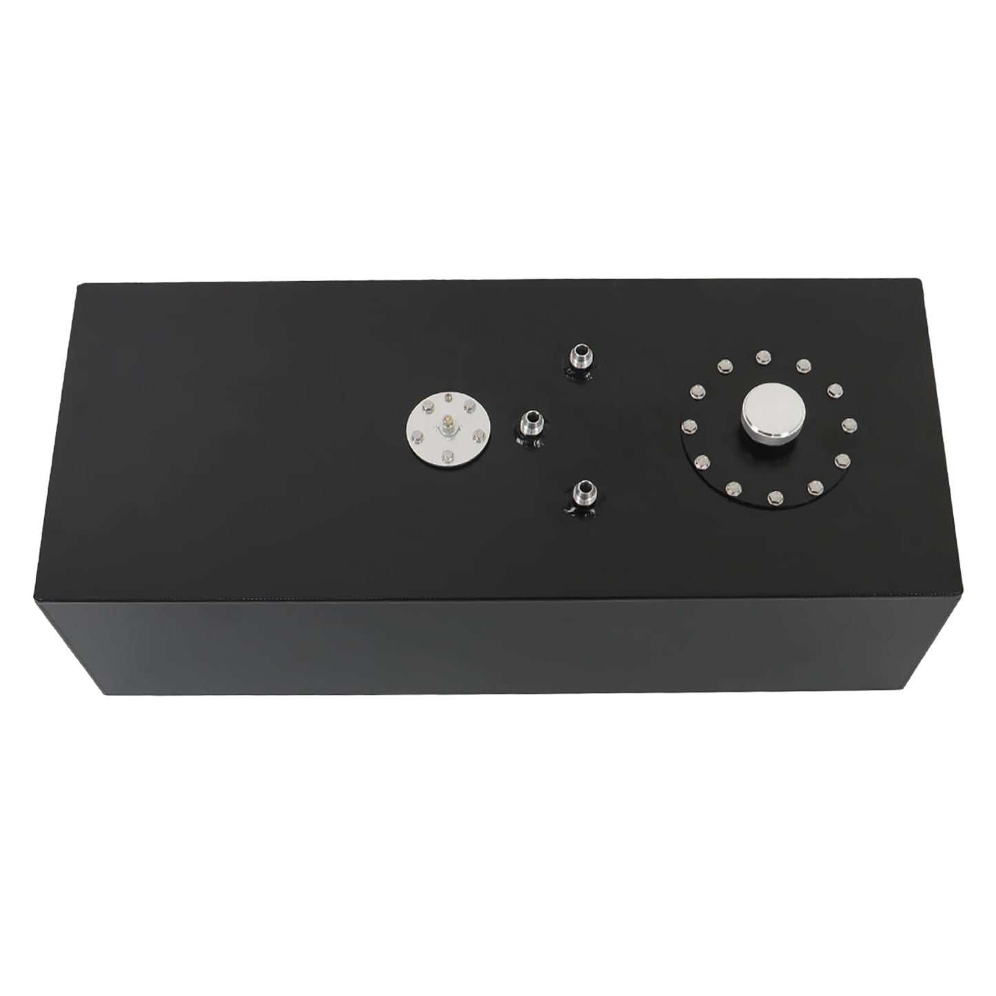 labwork 15 Gallon 57L Aluminum Racing Drift Fuel Cell Tank with Cap and Level Sender Black