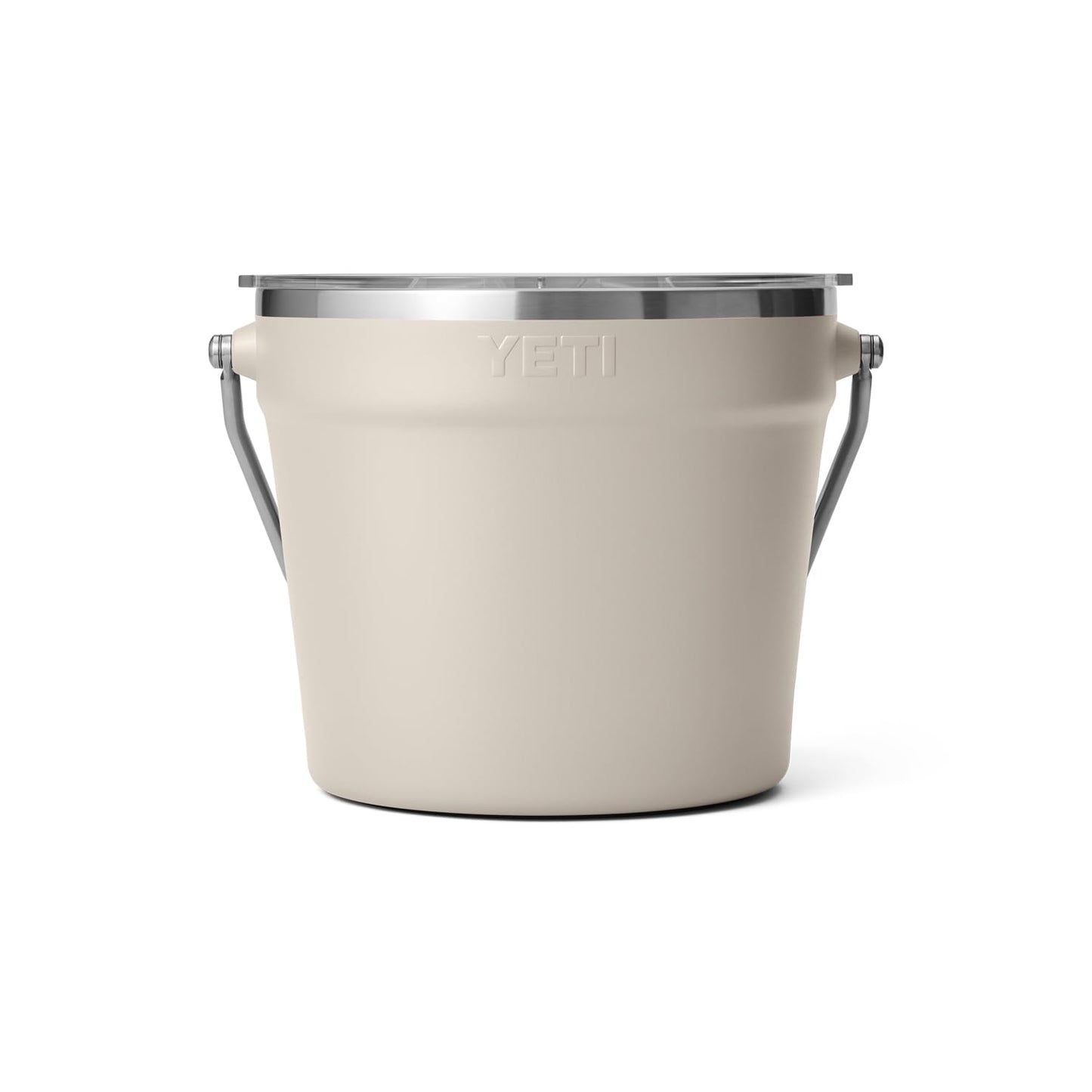 YETI Rambler Beverage Bucket, Double-Wall Vacuum Insulated Ice Bucket with Lid, Cape Taupe