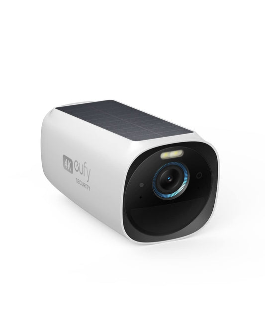 eufy Security eufyCam S330 (eufyCam 3) Add-on Camera, Security Camera Outdoor Wireless, 4K with Integrated Solar Panel, Face Recognition AI, Spotlight, No Monthly Fee, Built-in 16GB