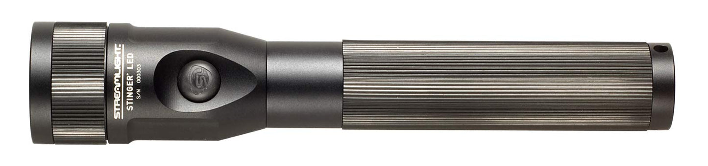 Streamlight 75712 Stinger 425-Lumen LED Bright Rechargeable Handheld Flashlight with 12V DC Charger, Black