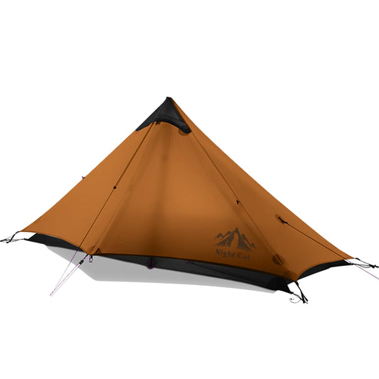 Night Cat Ultralight Tent 1 Person for Professional Backpacker Hiker 2 LBS Only Lanshan Backpacking Bivvy Ground Tent Heavy Rain Waterproof Trekking Pole Not Included