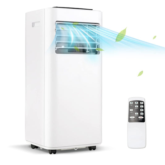 PETSITE 10000 BTU Portable Air Conditioner, 3-in-1 Room AC Unit with Remote Control, Dehumidifier, 24H Timer, Window Kit, Personal Stand up AC for Home, Apartment, Cools up to 350 Sq.Ft