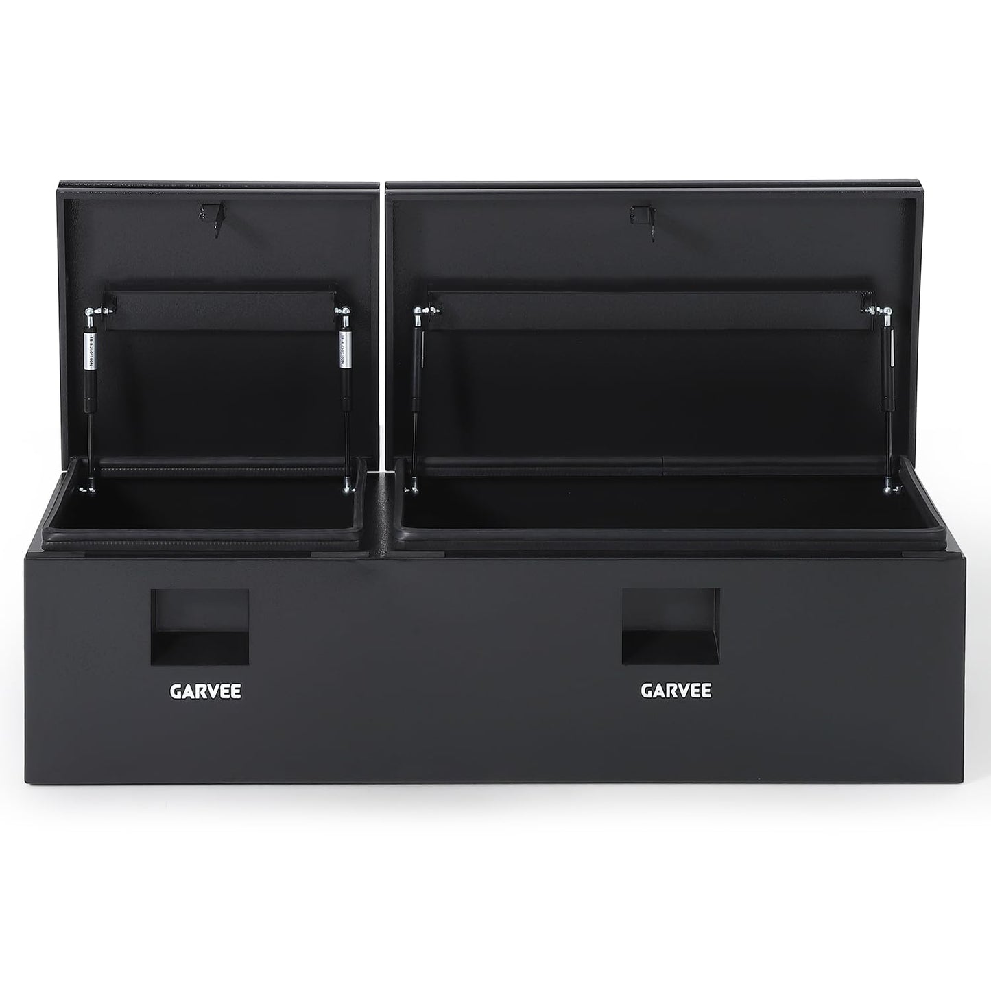 Garvee Heavy Duty Steel Truck Bed Tool Box, Truck Tool Box with Side Handle, Waterproof Trailer Storage Tool Box Chest Box Organizer for Pickup, Truck Bed, RV, Trailer