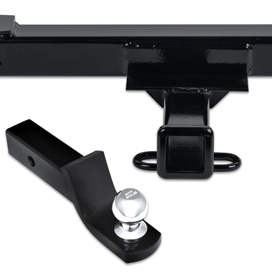 Armordillo Class 3 Trailer Hitch 2-Inch Receiver with Loaded Ball Mount|Compatible with 2011-2017 Ford Explorer / 2013-2017 Ford Police Interceptor Utility|8736197|Tow Hitch|Gloss Black