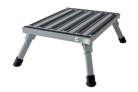 Safety Step F-08C S Silver 14.5" x 19" Large Folding Step