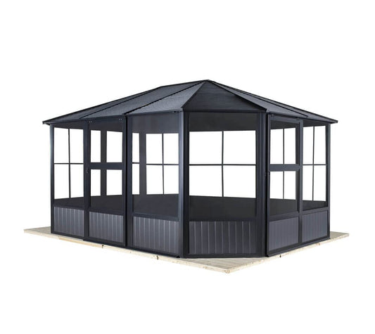 Sojag Outdoor 12' x 12' Charleston Solarium Outdoor Sunroom with Mosquito Nets