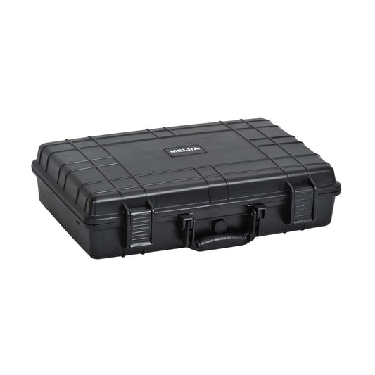 MEIJIA Portable Waterproof Protective Case,Hard Camera Case,Customized Fit Foam Inserted, Elegant Black,Fit for Camera, Equipments, Lens,Drones,19.78“X15.77"x7.41" (Black)