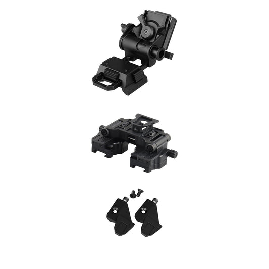 YSS PVS 14 Binocular Bridge Mount Modular Interface NVG Mount Adapter with AN/PVS-14 Dovetail Shoe and L4G24 Helmet Mount Suitable Monocular/Binocular Night Vision Goggles Aluminum Hollow Design