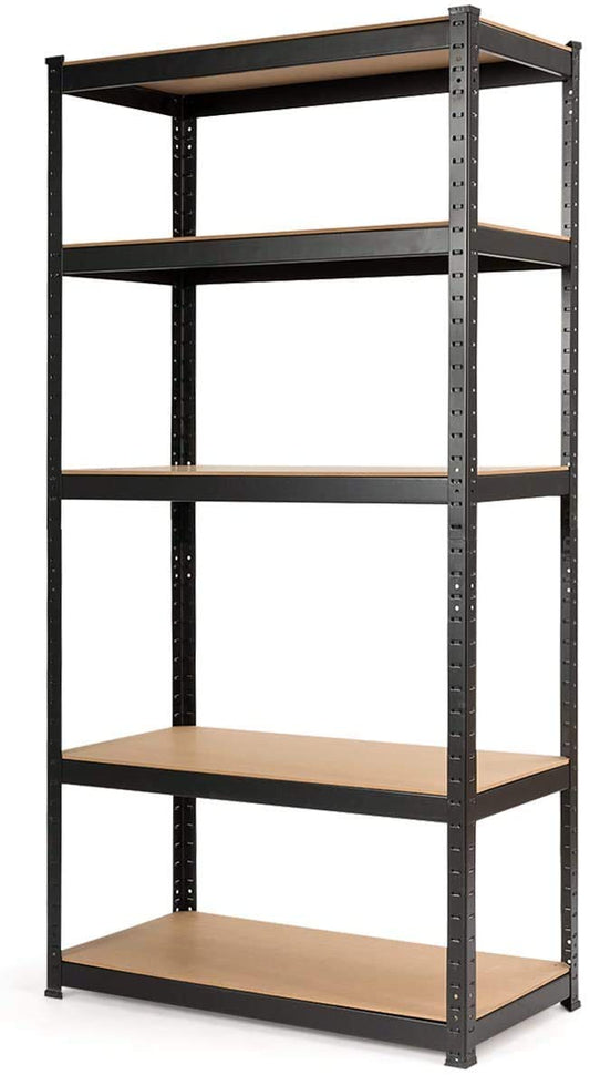 ReunionG 5-Shelf Metal Shelving Unit, Heavy Duty Storage Rack, Steel Organizer Shelves, Bolt-Free Assembly Adjustable Shelves, 36''L X 18''W X 72''H