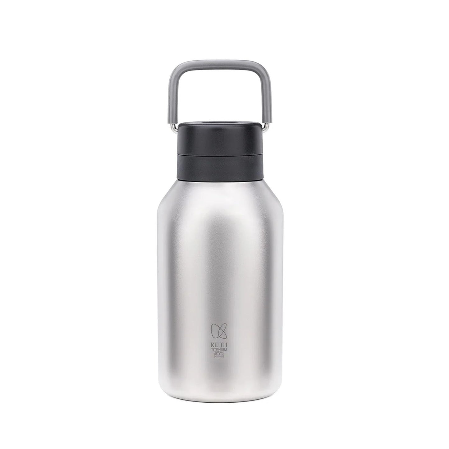 KEITH Titanium Vacuum Insulated Water Bottle, 30.43 fl oz (900 ml), Lightweight Large Capacity Double Walled Hot Travel Flask for Outdoor Camping (Ti3105)