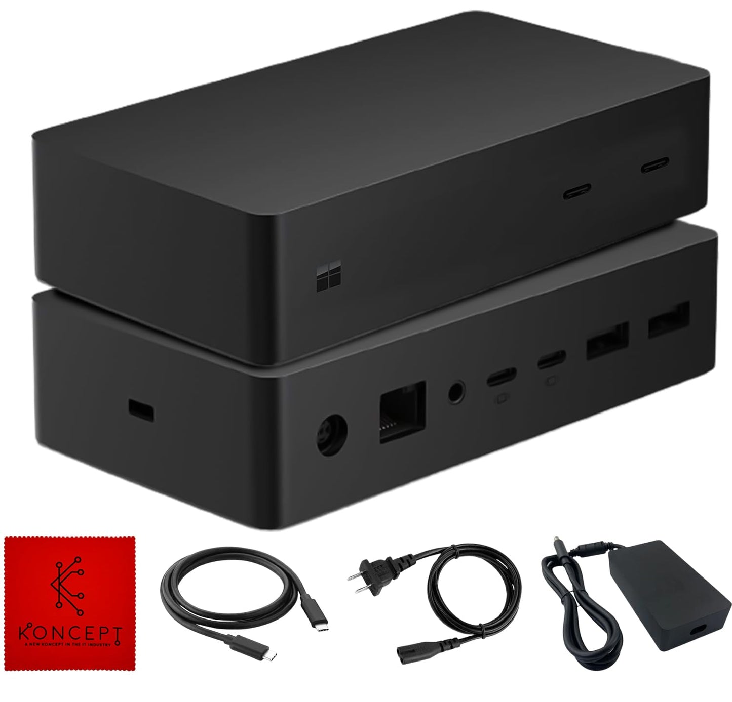 SVS-00001/1917 Microsoft Surface Dock 2 - Surface Pro Docking Station with USB-C to C Cable & 199W - Compatible with Surface Pro 4/5/6/7/8/9, Pro X, Pro 10 Surface Book 2/3, Surface Go 2/3/4