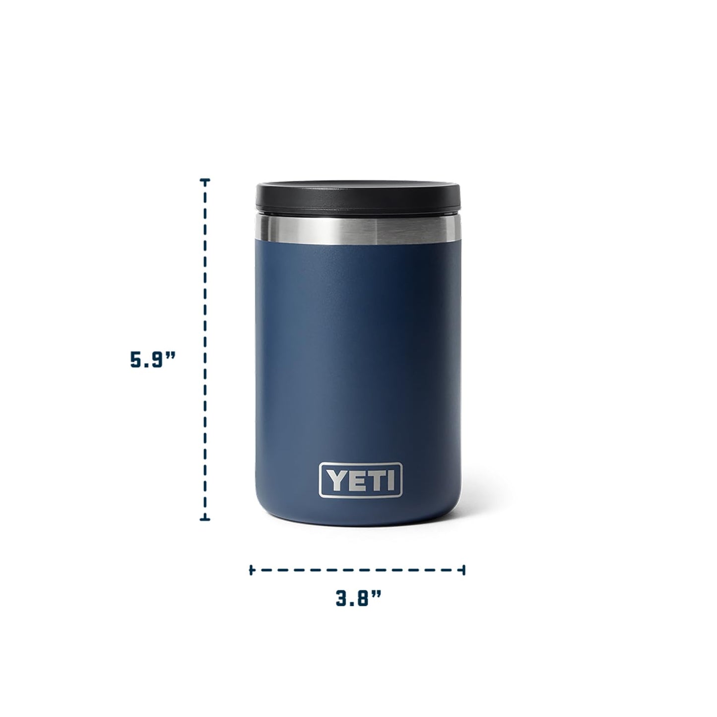 YETI Rambler 26 oz White Chug Cap Bottle and 16 oz White Food Jar, Leakproof, Vacuum Insulated with YETI Ranchero 27L Backpack, All-Day Utility Pack, Black