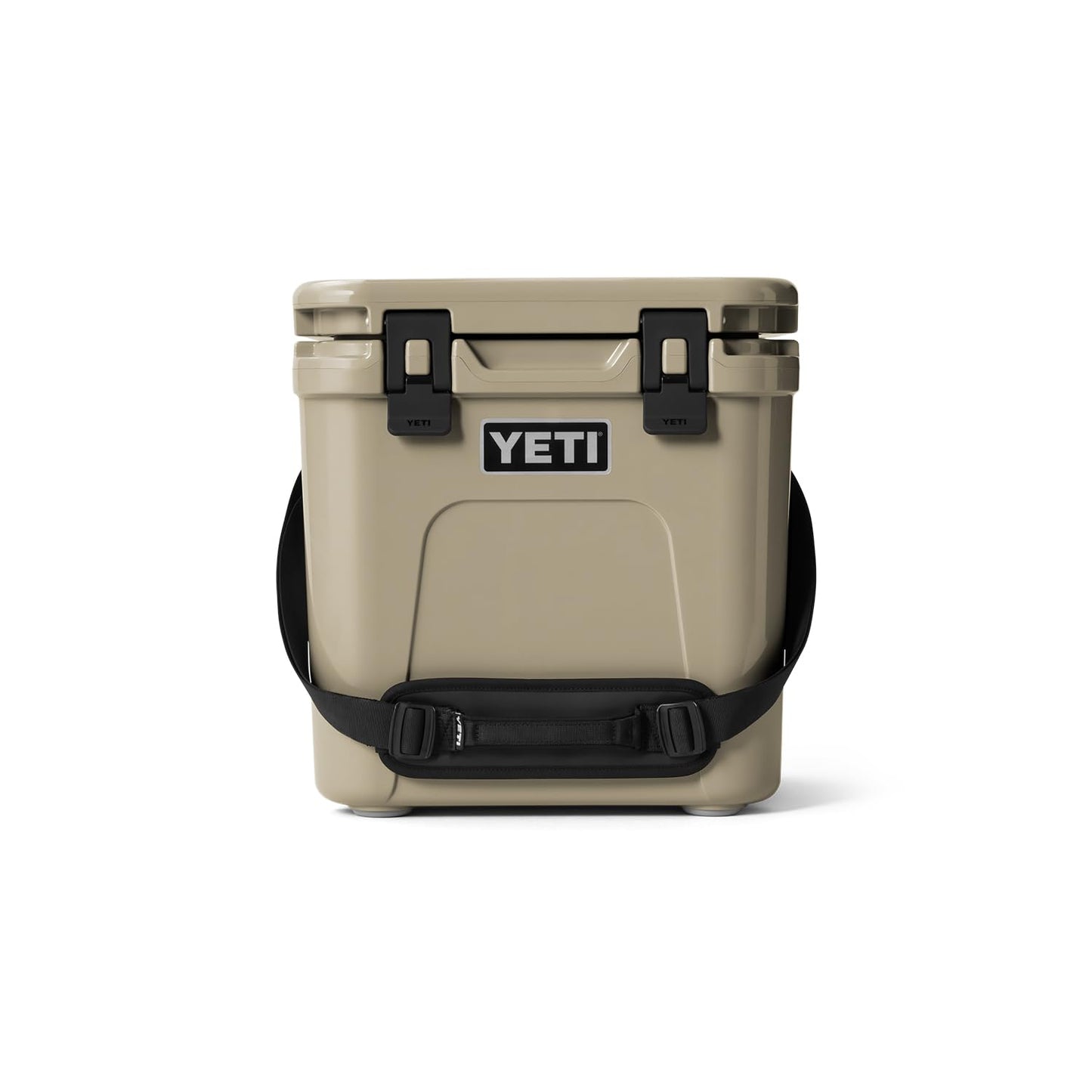 YETI Roadie 24 2.0 Hard Cooler with DoubleDuty Shoulder Strap and Drain Plug, Tan