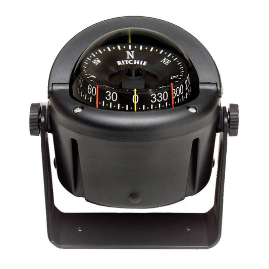 Ritchie Navigation HB-741 Helmsman Bracket Mount Compass - CombiDial, Black with Black Dial, 3.75-inch Combi
