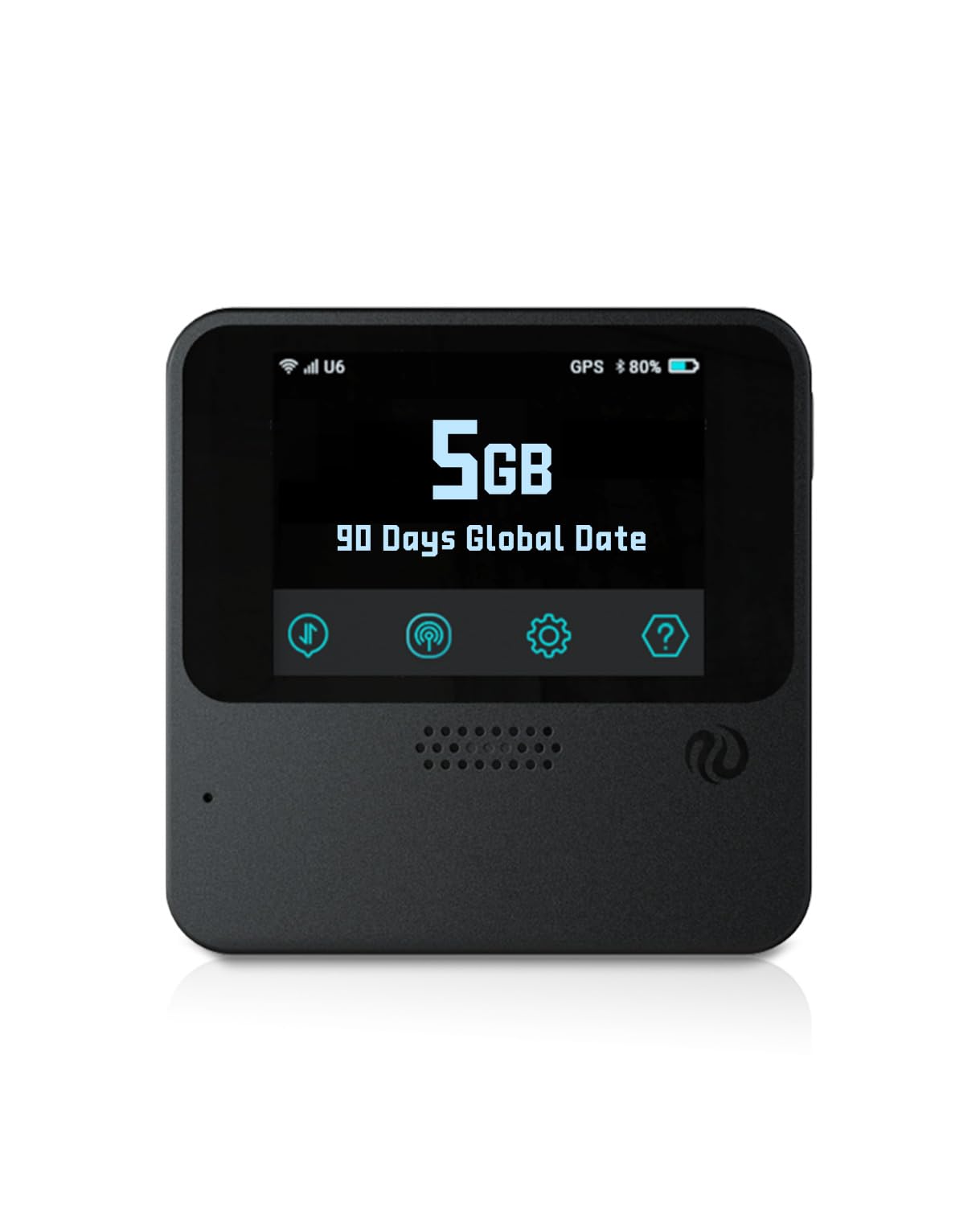FREEBOT Mobile Hotspot - 4G LTE Portable WiFi for Travel in 150+ Countries, Pocket WiFi Router 10-Device, 5000mAh Battery & No Contract/SIM, 5GB Global (90 Days) for Business, Trips & Outdoors