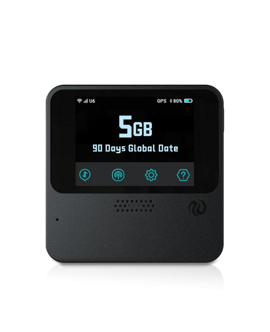 FREEBOT Mobile Hotspot - 4G LTE Portable WiFi for Travel in 150+ Countries, Pocket WiFi Router 10-Device, 5000mAh Battery & No Contract/SIM, 5GB Global (90 Days) for Business, Trips & Outdoors