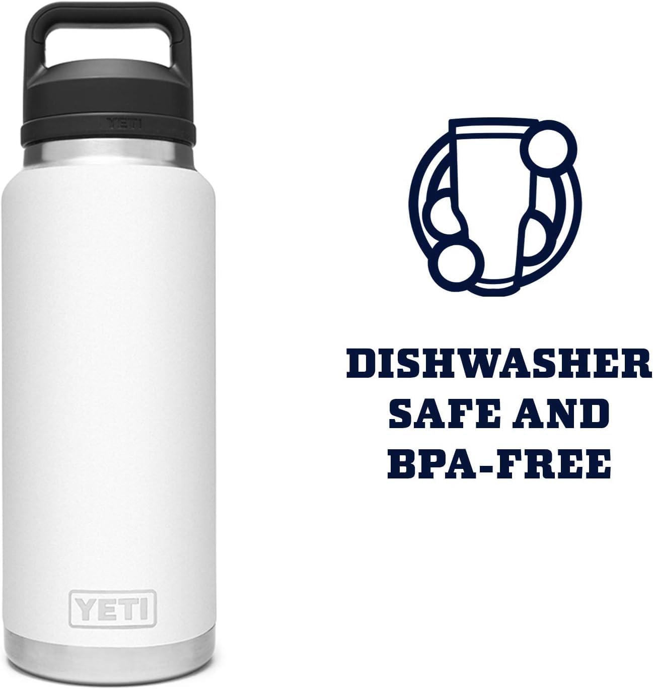 YETI Rambler 36 oz Bottle, Vacuum Insulated, Stainless Steel with Chug Cap, Wetlands Camo
