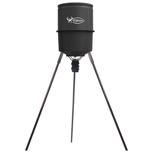 WILDGAME INNOVATIONS Quick-Set 270 lb Game Feeder with Digital Timer | Durable Tripod Corn/Pellet Hunting Feeder with 1-4 Available Feed Times & 30-feet Radius