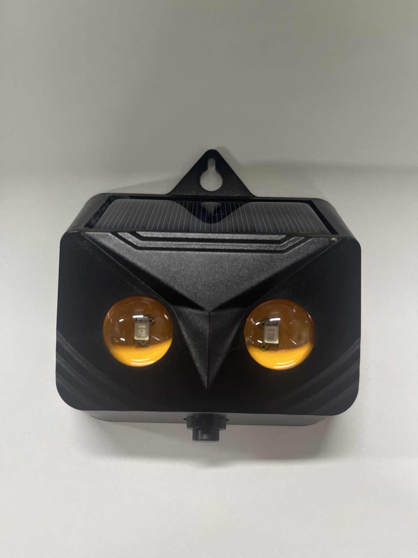 Solar Animal Repeller: Ultrasonic Coyote Deterrent Outdoor with Red Predator Lights - Effective Deer Repellent for Garden & Farm - Nocturnal Predator Deterrent