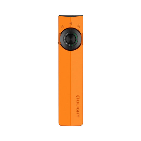 OLIGHT ArkPro EDC Flat Flashlight Rechargeable with Green Beam, UV and White LED,1500 Lumens USB-C Pocket Camping Flashlight, Spotlight Floodlight for Outdoor Emergency Working (Orange CW)