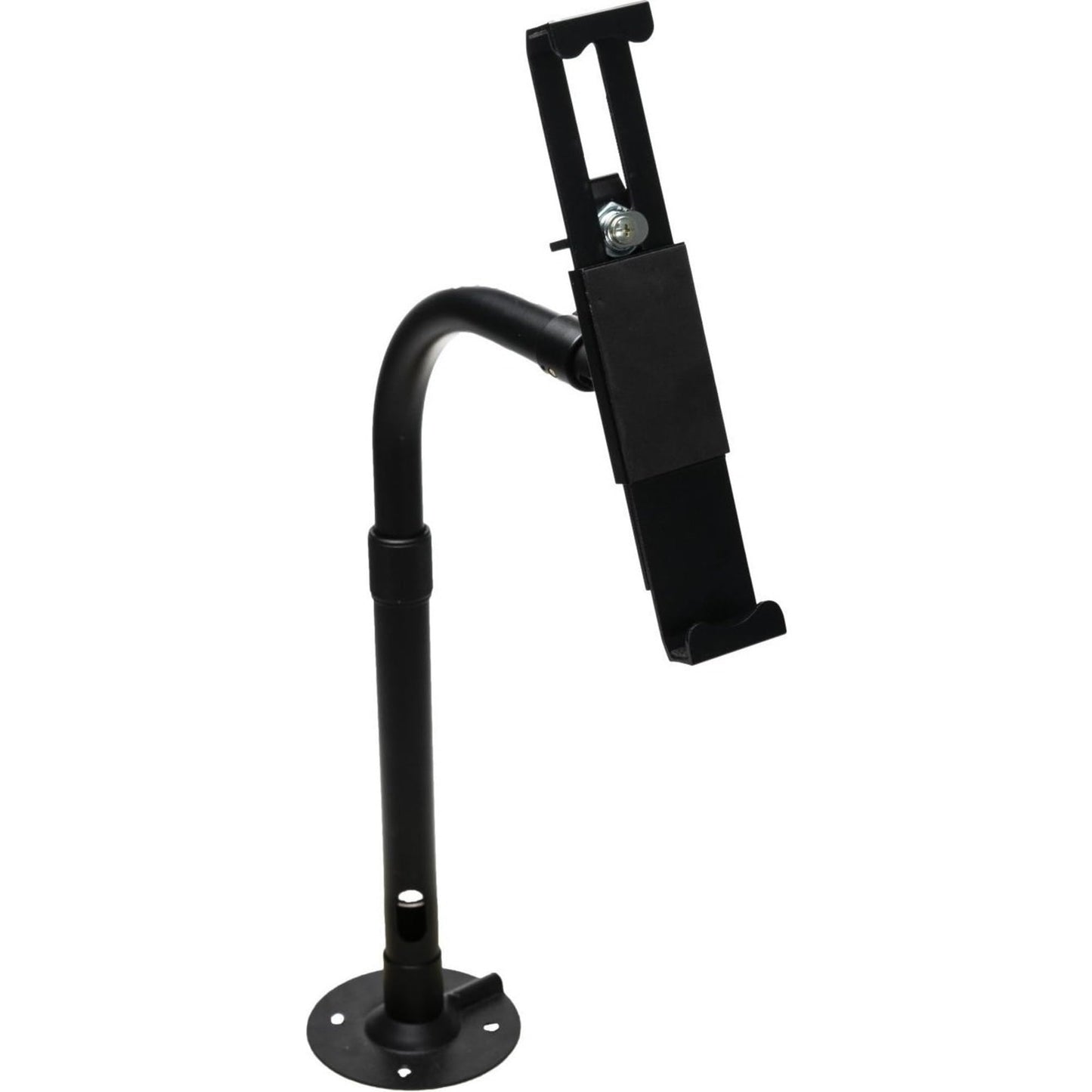 Tabletop Pole Stand – CTA Height-Adjustable Security Elbow Mount with Lock and Key Security System for iPad 7th/8th/9th Gen. 10.2",Surface Pro 4,Surface Go 3 & Other 7-14" Tablets (PAD-HATUE) – Black