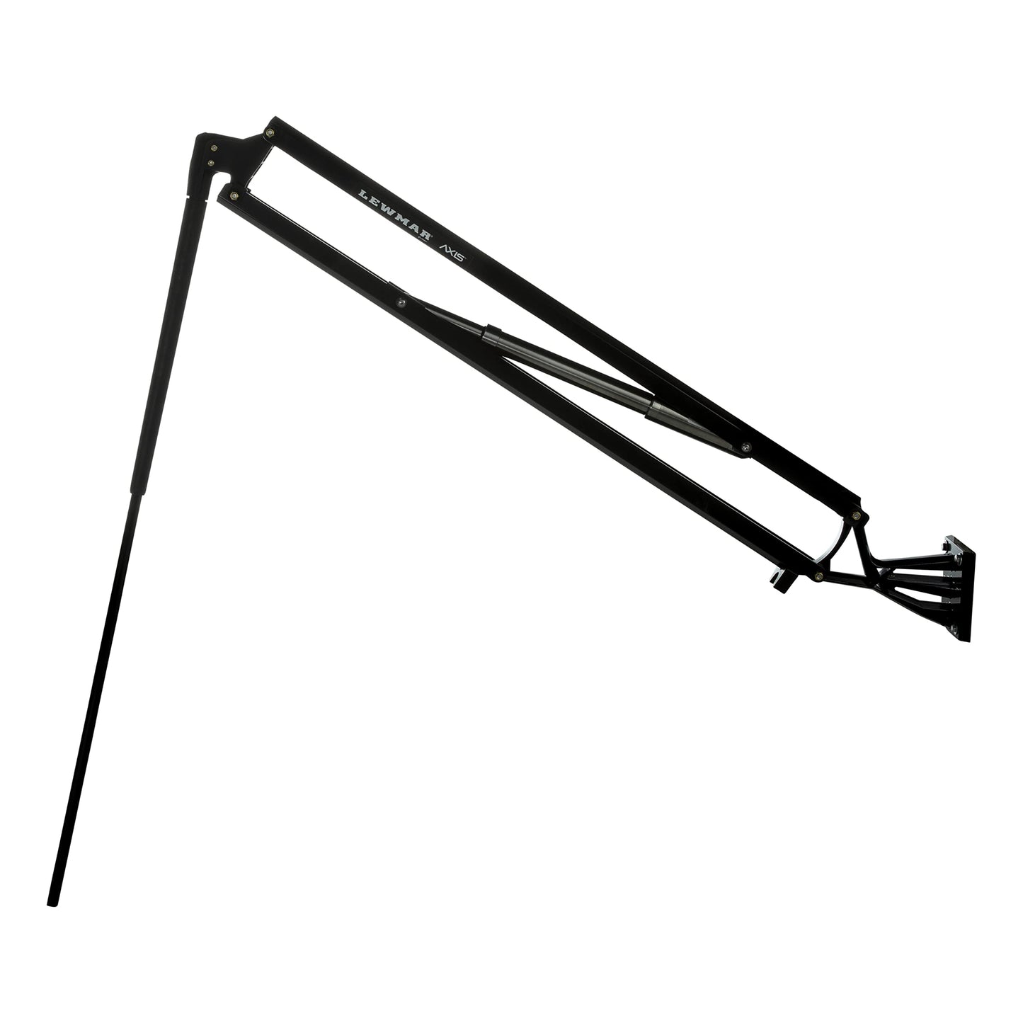 Lewmar Axis Shallow Water Anchor for use in up to 7' of Water, 12V Electrically Powered, Remote Controlled Deployment, Four Bar Articulating Arm, for Powerboats up to 26', Black - 22108805