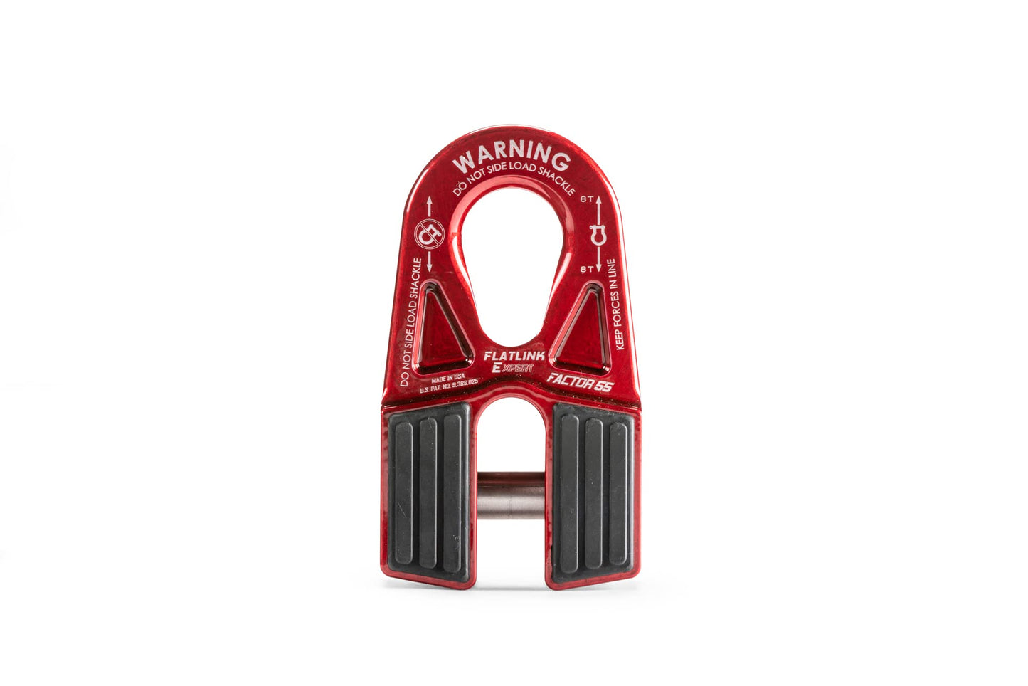Factor 55 Flatlink E Closed Winch System, Compatible with All Roller Fairlead License Plate Brackets - Red