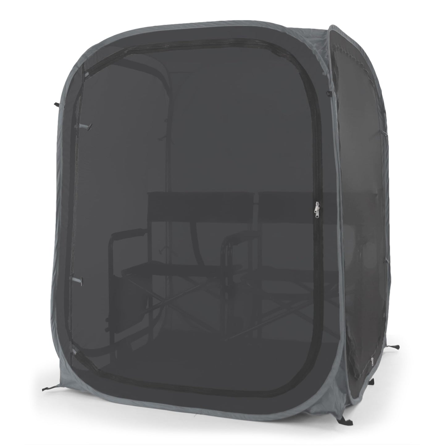 Under the Weather WeatherPod Tank MyPod™ Mesh 1-2 Person Pop-Up Screen Tent Pod - The Original Shark Tank - Keeps Out Bugs, Mosquitos with UPF 50 Sun Protection, Black