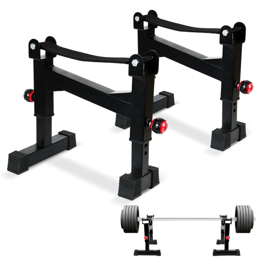 UBCTECH Deadlift Jack Barbell Stand - Heavy Duty Barbell Jack Deadlift - Adjustable Deadlift Platform for Home Gym Weightlifting Easily Load 880 Lbs