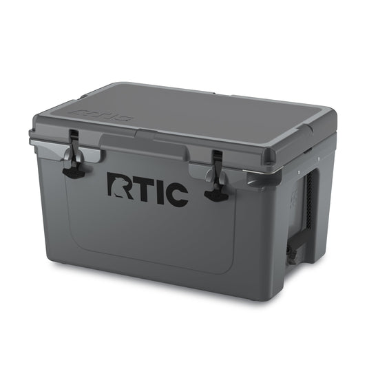 RTIC 45QT Ultra-Tough Cooler Hard Insulated Portable Ice Chest Box for Beach, Drink, Beverage, Camping, Picnic, Fishing, Boat, Barbecue, Dark Grey