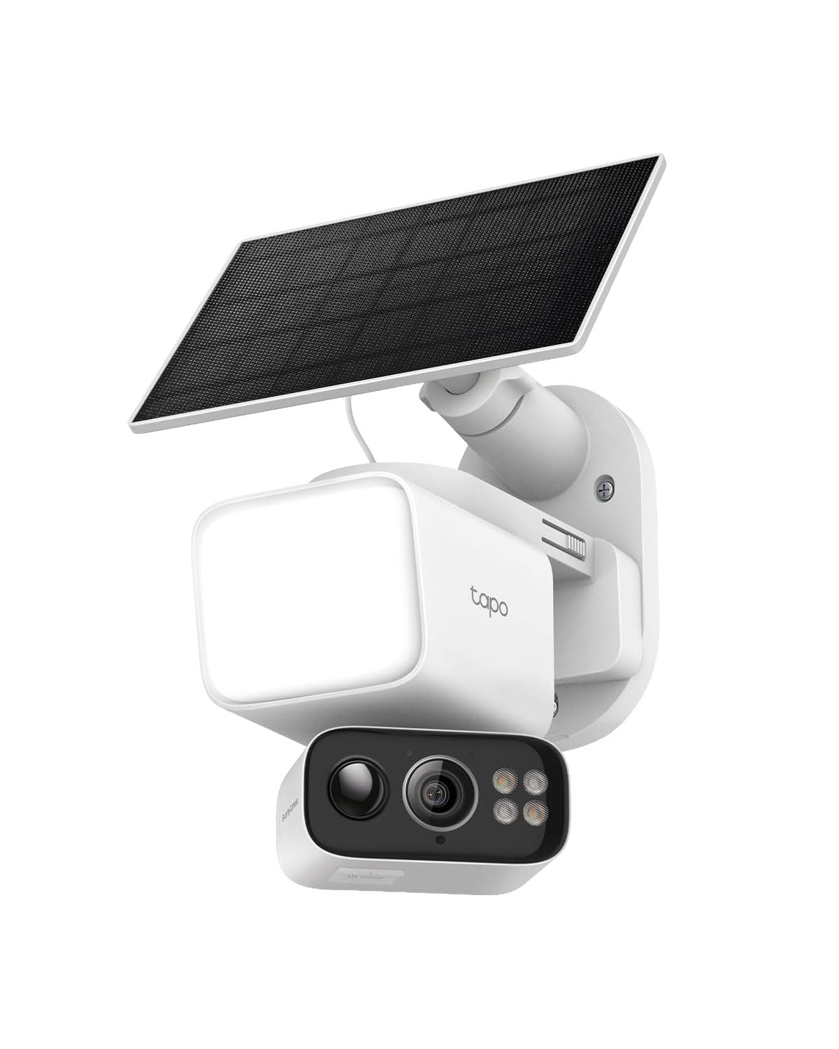 Tapo 2K Outdoor Pan/Tilt Wireless Floodlight Security Camera - Battery Power with Solar, 360º AI Motion Tracking, Person/Vehicle Detection, Subscription-Free Local Storage or Optional Cloud, C615F KIT