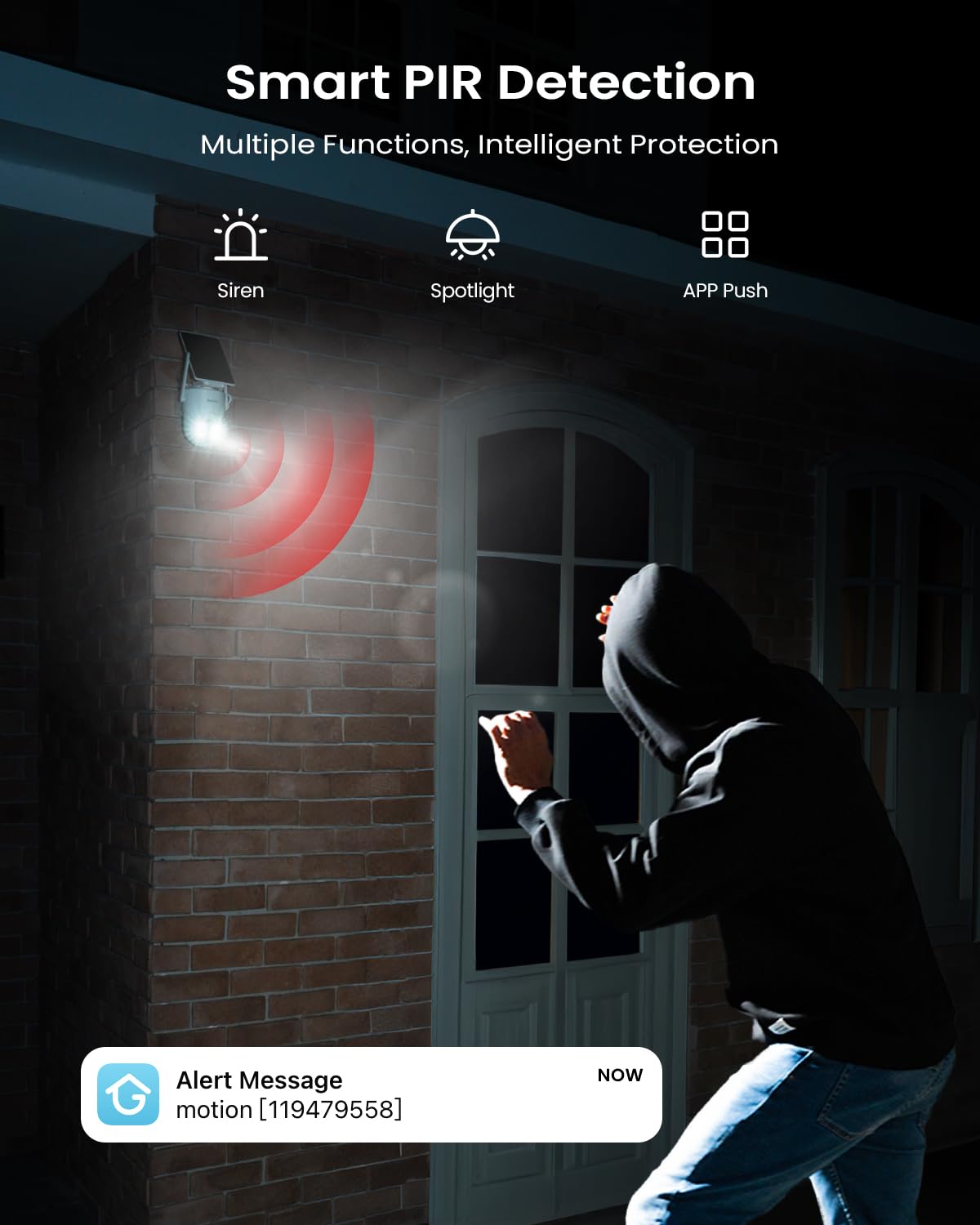 ieGeek 2 Pack S5 Solar Security Cameras Wireless Outdoor – 2K 3MP WiFi Camera with Removable Solar Panel, 360° Pan Tilt, Color Night Vision, AI Detection, 2-Way Audio, IP65 for Home Security
