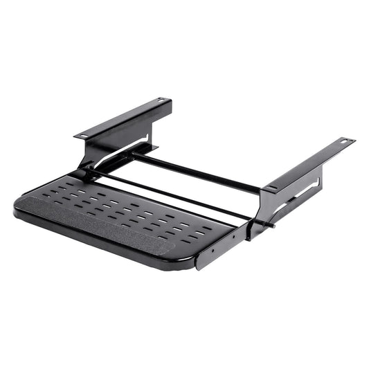 Stromberg Carlson Manual RV Step SMFP-1220 – Foldable Camper Stairs for Trailer, Portable Single Pull Out Platform for RV, Rust Resistant Construction, Exterior Camper Step, 20" Wide Non-Skid Design