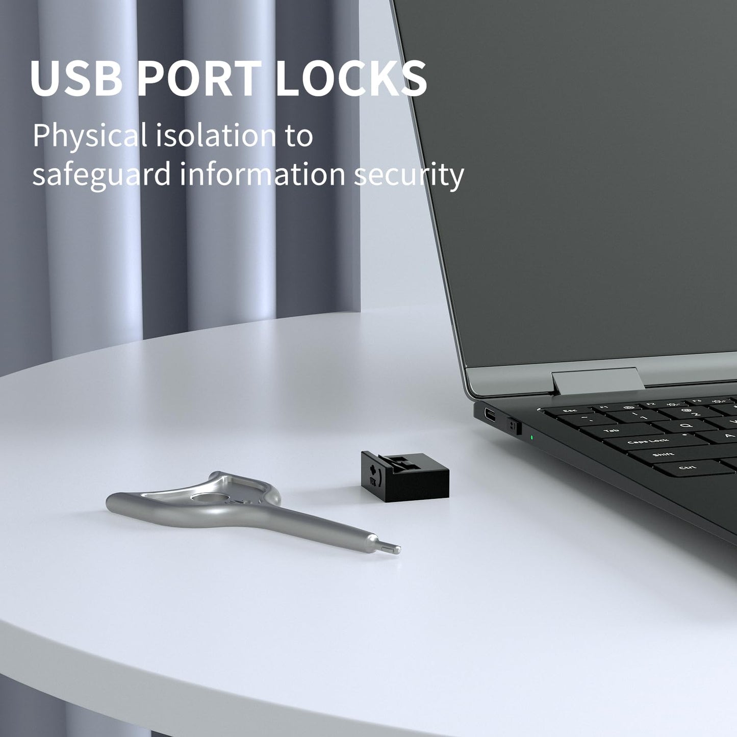 100PCS USB-A Port Blockers with 5 Keys-Removable Type-A Data Protection - Dust & Moisture Resistant Shield for Laptops, PCs, Gaming Devices & Tamper Protection（Red）