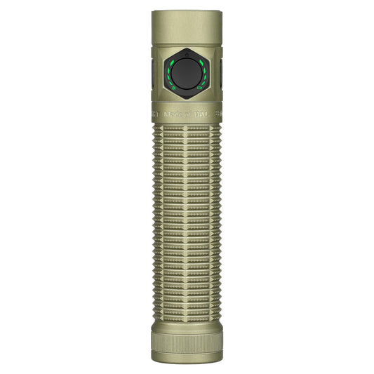 OLIGHT BatonUltra EDC Flashlight Rechargeable, 1800-Lumen 6 Modes Pocket Light with Pure White Light, USB C Bright LED Flashlights with Magnetic Tail Switch for Home Use, Camping, Outdoor(Olive Green)