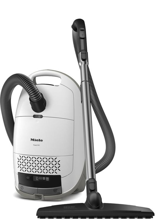 NEW Miele Guard M1 Parquet XL Hard Floor Bagged Canister Vacuum Cleaner with High Suction Power, Designed for Special Care of Hard Floors and Low-Pile Carpet, in Brilliant White