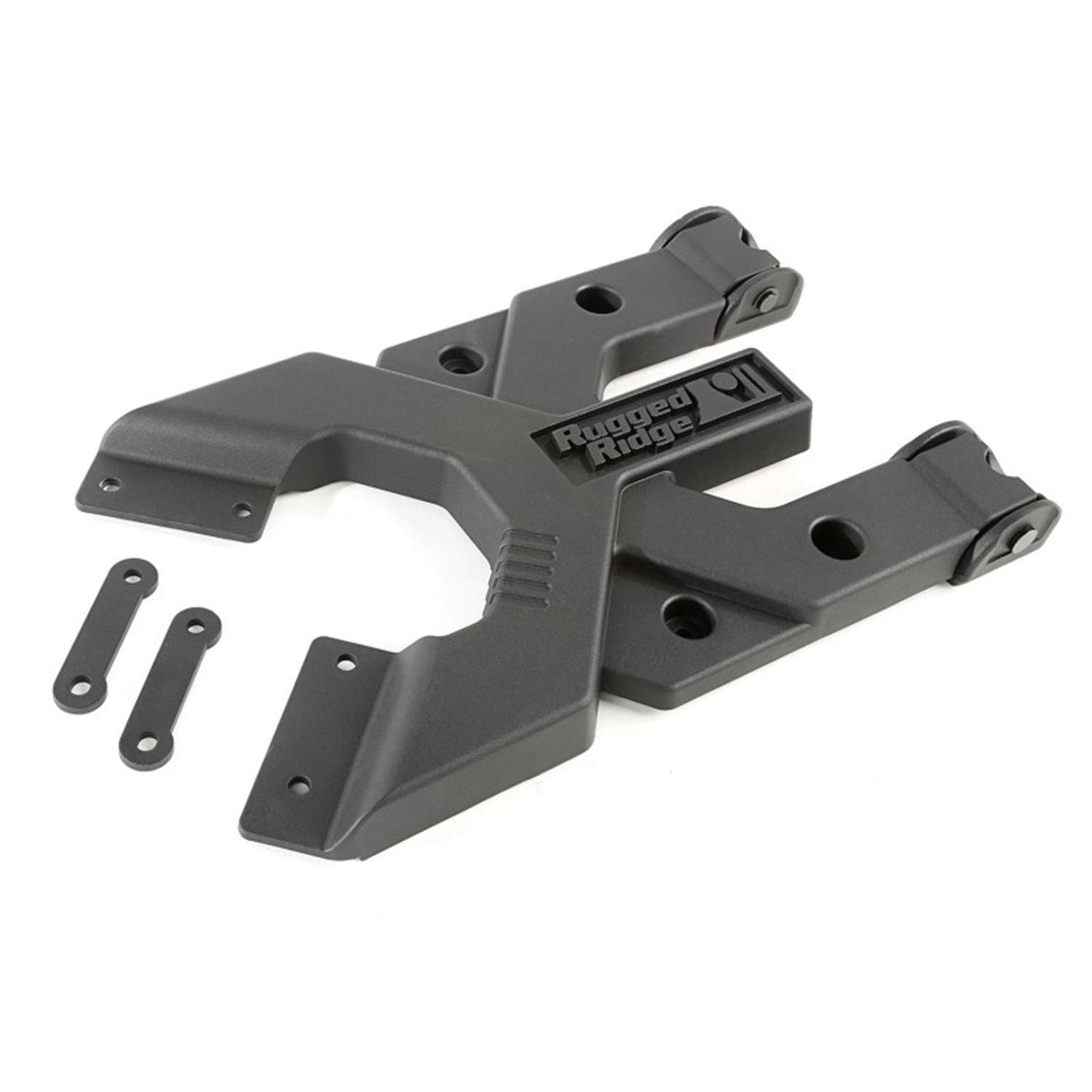 Rugged Ridge HD Tire Carrier | Black, Hinge Casting, Heavy Duty | 11546.51 | Fits 2007-2018 Jeep Wrangler JK
